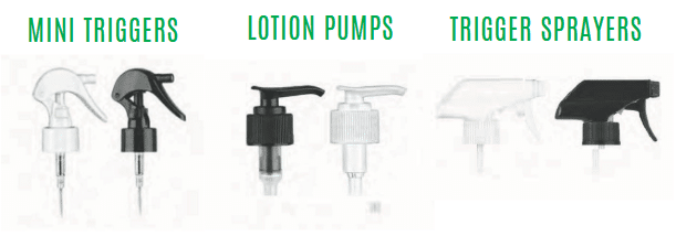 Lotion pumps and trigger sprayers